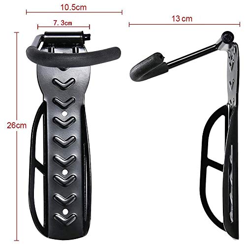 GRJKZYAM 2 Pcs Soportes De Pared para Bicicleta Gancho Bicicleta Pared Bicicletas Soporte De Montaje En Pared Ahorro De Espacio Bicicleta Bicicletas Soportes De Pared con Accesorios Máximo 60 Kg GRJKZYAM 2 Pcs Soportes De Pared para Bicicleta Gancho Bicicleta Pared Bicicletas Soporte De Montaje En Pared Ahorro De Espacio Bicicleta Bicicletas Soportes De Pared con Accesorios Máximo 60 Kg
