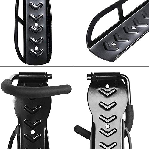 GRJKZYAM 2 Pcs Soportes De Pared para Bicicleta Gancho Bicicleta Pared Bicicletas Soporte De Montaje En Pared Ahorro De Espacio Bicicleta Bicicletas Soportes De Pared con Accesorios Máximo 60 Kg