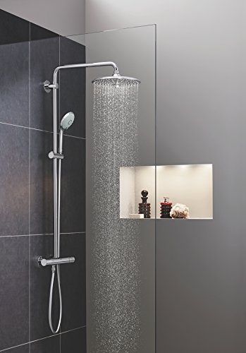 Grohe 27296002 Euphoria 260 - Sistema de ducha con termostato, alcachofa de 260 mm con tres chorros y teleducha de 110 mm con tres chorros Grohe 27296002 Euphoria 260 - Sistema de ducha con termostato, alcachofa de 260 mm con tres chorros y teleducha de 110 mm con tres chorros
