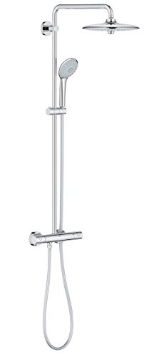 Grohe 27296002 Euphoria 260 - Sistema de ducha con termostato, alcachofa de 260 mm con tres chorros y teleducha de 110 mm con tres chorros