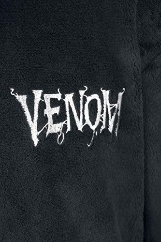 Groovy Venom Marvel Albornoz, polialgodón, Negro, Talla única para Adulto Groovy Venom Marvel Albornoz, polialgodón, Negro, Talla única para Adulto