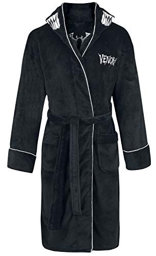 Groovy Venom Marvel Albornoz, polialgodón, Negro, Talla única para Adulto Groovy Venom Marvel Albornoz, polialgodón, Negro, Talla única para Adulto