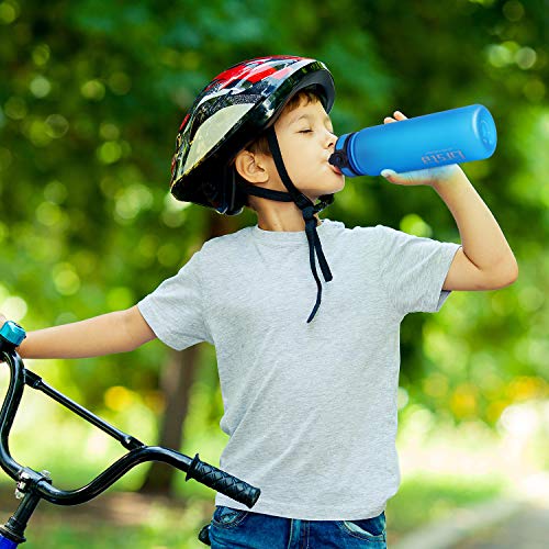 Grsta Botella Agua - Botella de Agua Deportes 500ml Botella Deportiva Tritan de Plástico Sin BPA con Filtro & Marcador de Tiempo para Niños y Adultos, Hogar y Exterior Grsta Botella Agua - Botella de Agua Deportes 500ml Botella Deportiva Tritan de Plástico Sin BPA con Filtro & Marcador de Tiempo para Niños y Adultos, Hogar y Exterior