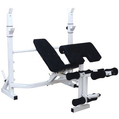 Grupo Contact Banco Press con Soporte Biceps, cuadriceps y femoral (Muy Resistente)