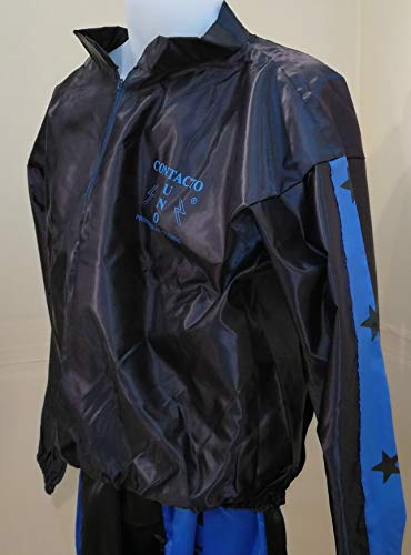 Grupo Contact Sudadera chándal de Kick Boxing Raso (Negra) tala Única (1,70 a 1,80 cm.) Grupo Contact Sudadera chándal de Kick Boxing Raso (Negra) tala Única (1,70 a 1,80 cm.)