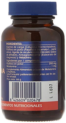 G.S.N. Complemento Alimenticio, Melatonina complex + pasiflora - 120 comprimidos G.S.N. Complemento Alimenticio, Melatonina complex + pasiflora - 120 comprimidos