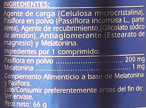 G.S.N. Complemento Alimenticio, Melatonina complex + pasiflora - 120 comprimidos G.S.N. Complemento Alimenticio, Melatonina complex + pasiflora - 120 comprimidos