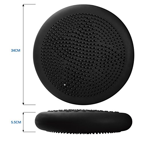 GSOTOA Cojín De Equilibrio con Bomba Cojín Oscilante Asiento De Bola Cojín De Asiento Ortopédico Anti-Explosión para Automóvil, Fisioterapia, Silla, Yoga, Fitness, Masaje GSOTOA Cojín De Equilibrio con Bomba Cojín Oscilante Asiento De Bola Cojín De Asiento Ortopédico Anti-Explosión para Automóvil, Fisioterapia, Silla, Yoga, Fitness, Masaje