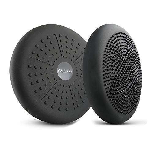GSOTOA Cojín De Equilibrio con Bomba Cojín Oscilante Asiento De Bola Cojín De Asiento Ortopédico Anti-Explosión para Automóvil, Fisioterapia, Silla, Yoga, Fitness, Masaje GSOTOA Cojín De Equilibrio con Bomba Cojín Oscilante Asiento De Bola Cojín De Asiento Ortopédico Anti-Explosión para Automóvil, Fisioterapia, Silla, Yoga, Fitness, Masaje