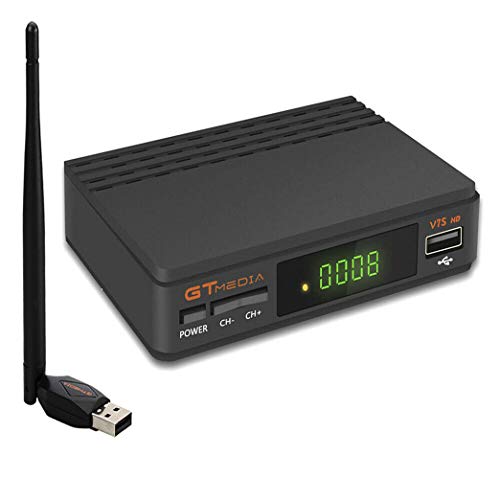 GT Media V7S/V7 S2X HD DVB-S2 El Receptor de TV Satelital Incluye USB WiFi Incorporado FTA 1080P Full HD Compatible con CC Am, Newcam, PVR, Youtube, PowerVu, Dre y Biss Clave (V7S HD) GT Media V7S/V7 S2X HD DVB-S2 El Receptor de TV Satelital Incluye USB WiFi Incorporado FTA 1080P Full HD Compatible con CC Am, Newcam, PVR, Youtube, PowerVu, Dre y Biss Clave (V7S HD)