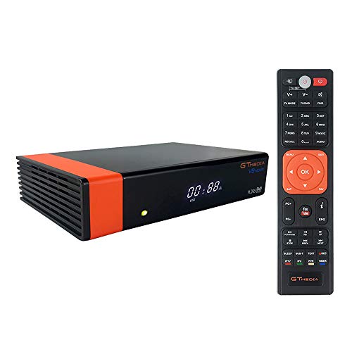 GT Media V8 Nova DVB-S2 Decodificador Satélite Receptor de TV Digital con Wi-Fi Incorporado/SCART / 1080P Full HD/FTA Soporte CC CAM, PVR Ready, Newcam, Youtube, PowerVu Dre Biss Clave GT Media V8 Nova DVB-S2 Decodificador Satélite Receptor de TV Digital con Wi-Fi Incorporado/SCART / 1080P Full HD/FTA Soporte CC CAM, PVR Ready, Newcam, Youtube, PowerVu Dre Biss Clave