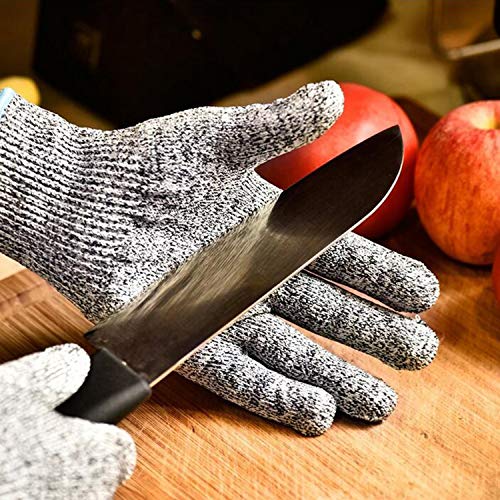 Guantes Anticorte para Niños, Guantes Resistentes a Los Cortes Nivel 5 Seguridad para Cocina Trabajo y Jardín, 1 Par Seguridad Proteccion Guante, aptos para uso alimentario (XS (8-12 años))