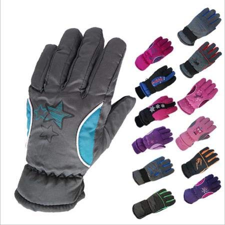 Guantes cálidos de Invierno para niños y niñas, esquí, Ciclismo, Senderismo, Guantes para Exteriores, Impermeables - Rosa, 10-12 Meses