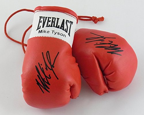 Guantes de boxeo autografiados Mini Mike Tyson (de coleccionista)