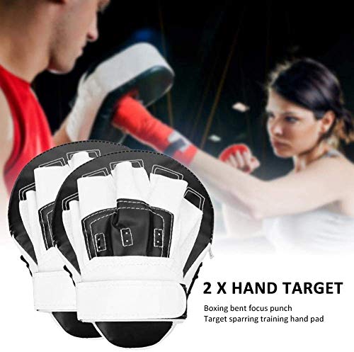 Guantes de boxeo Guantes de boxeo Focus Pad Box para MMA Target Muay Thai Pads Kickboxing Training Strike Target Hand Pads Artes marciales Escudo de perforación para hombres Mujeres Karate Muay Thai