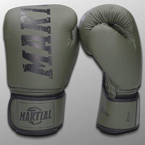 ¡Guantes de Boxeo Martial Hechos del Mejor Material para ofrecer una Larga Durabilidad! Guantes de Kickboxing para Artes Marciales, MMA, Sparring y Boxeo con óptima absorción de Impactos!