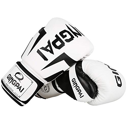 Guantes De Boxeo para Mujer, De Espuma De Poliuretano, para Adultos, Niños, Kick, Kickboxing, Entrenamiento, Boxeo, Guantes MMA, Muay Thai Boxer Boxe De Luva, Guantes, Negro, 10 Oz