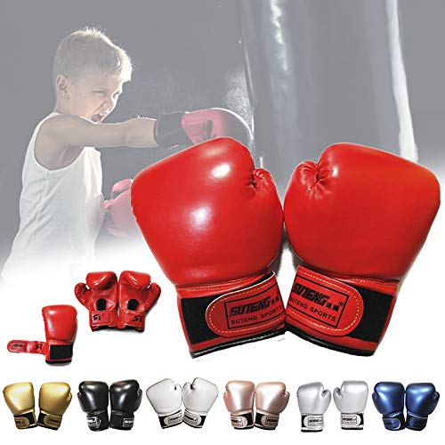 Guantes de boxeo para niños de 2 a 8 años, guantes de entrenamiento de boxeo, equipo para Muay Thai, artes marciales