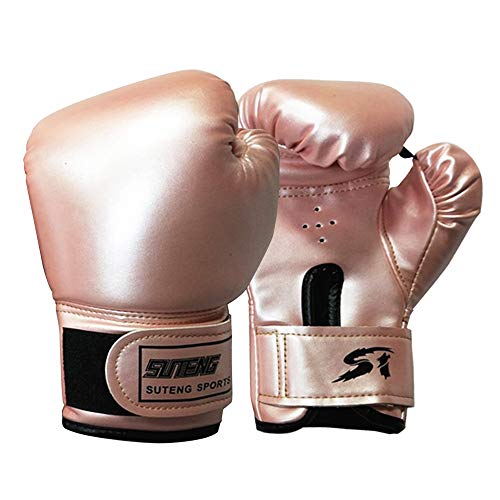 Guantes de boxeo para niños, saco de boxeo y kickboxing, guantes para entrenamiento de artes marciales mixtas, guantes de boxeo para jóvenes, niños y niñas de 3 a 10 años, 1 par (rosa)