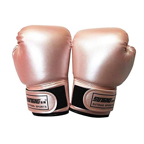 Guantes de boxeo para niños, saco de boxeo y kickboxing, guantes para entrenamiento de artes marciales mixtas, guantes de boxeo para jóvenes, niños y niñas de 3 a 10 años, 1 par (rosa)