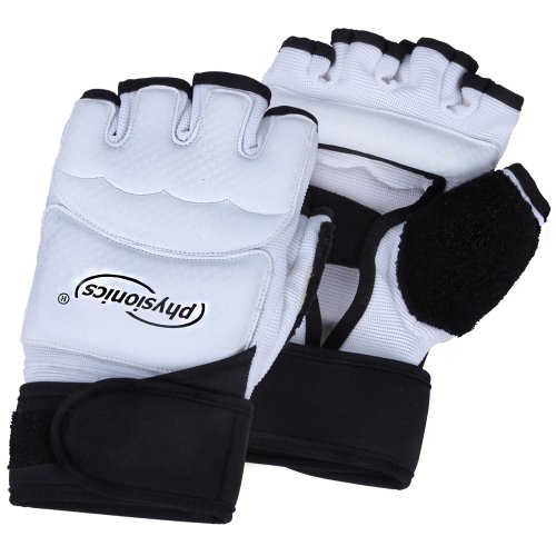 Guantes de Boxeo - Talla S/M/L/XL sin Dedos, Profesionales Unisex Adulto, para Entrenamiento en Saco Combate MMA UFC Sparring Lucha, Negro/Blanco - Guantes de Combate, Guantes para Saco