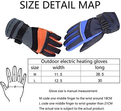 Guantes De Calefacción USB para Mujeres, 3.7V 2000mAh Batería Recargable Eléctrica Guantes Térmicos, para Montar Ciclismo Pesca De Ski Ski