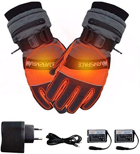 Guantes De Calefacción USB para Mujeres, 3.7V 2000mAh Batería Recargable Eléctrica Guantes Térmicos, para Montar Ciclismo Pesca De Ski Ski