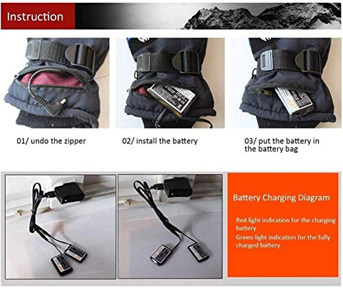 Guantes De Calefacción USB para Mujeres, 3.7V 2000mAh Batería Recargable Eléctrica Guantes Térmicos, para Montar Ciclismo Pesca De Ski Ski Guantes De Calefacción USB para Mujeres, 3.7V 2000mAh Batería Recargable Eléctrica Guantes Térmicos, para Montar Ciclismo Pesca De Ski Ski