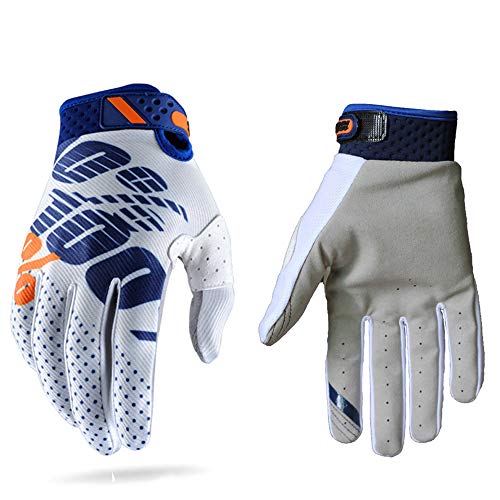 Guantes de carreras de motocross para hombres y mujeres; guantes deportivos con dedos completos en tallas S, M, L, XL y XXL