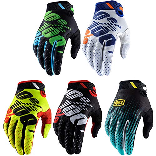 Guantes de carreras de motocross para hombres y mujeres; guantes deportivos con dedos completos en tallas S, M, L, XL y XXL