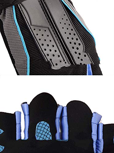 Guantes de ciclismo, manopla con goteras Sección delgada de verano para hombres Gimnasio femenino resistente al desgaste al aire libre Equipo de entrenamiento de ejercicio Guantes deportivos de medio