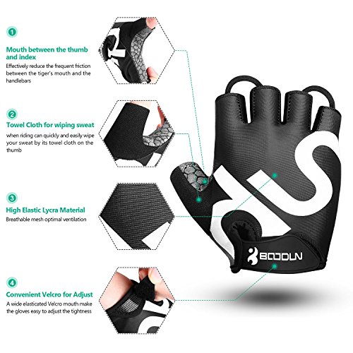Guantes de Ciclismo Medio Dedo Unisex Guantes de Bicicleta sin Dedos con Relleno Antideslizante para MTB, Ciclismo de Carretera, Gimnasio, Crossfit y Levantamiento de Pesas M Guantes de Ciclismo Medio Dedo Unisex Guantes de Bicicleta sin Dedos con Relleno Antideslizante para MTB, Ciclismo de Carretera, Gimnasio, Crossfit y Levantamiento de Pesas M