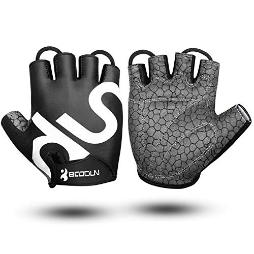 Guantes de Ciclismo Medio Dedo Unisex Guantes de Bicicleta sin Dedos con Relleno Antideslizante para MTB, Ciclismo de Carretera, Gimnasio, Crossfit y Levantamiento de Pesas M Guantes de Ciclismo Medio Dedo Unisex Guantes de Bicicleta sin Dedos con Relleno Antideslizante para MTB, Ciclismo de Carretera, Gimnasio, Crossfit y Levantamiento de Pesas M