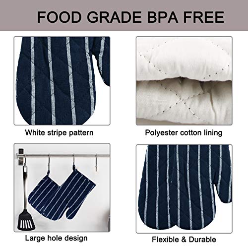 Guantes de Cocina, Guantes Antideslizante al Aire Libre Guantes de Resistente al Calor,Agarradores de Cocina Mitones del Horno un par +2 Manteles Individuales Aislados para Cocinar Barbacoa Guantes de Cocina, Guantes Antideslizante al Aire Libre Guantes de Resistente al Calor,Agarradores de Cocina Mitones del Horno un par +2 Manteles Individuales Aislados para Cocinar Barbacoa