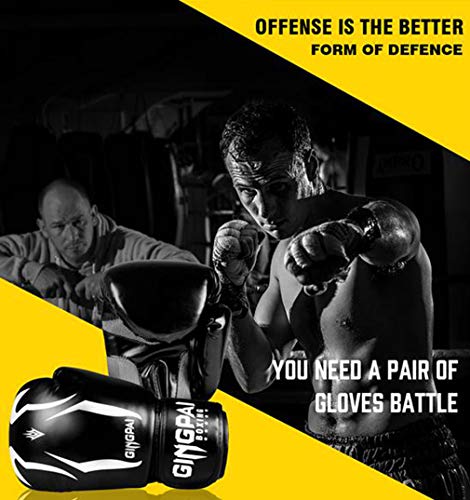 Guantes de entrenamiento de boxeo, guantes de boxeo para hombres y mujeres, guantes kickboxing, Sparring guantes, guantes pesados del bolso para el boxeo, el kickboxing, Muay Thai, MMA,Blanco,10OZ Guantes de entrenamiento de boxeo, guantes de boxeo para hombres y mujeres, guantes kickboxing, Sparring guantes, guantes pesados del bolso para el boxeo, el kickboxing, Muay Thai, MMA,Blanco,10OZ