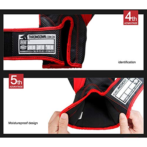 Guantes De Entrenamiento, guantes de boxeo de formación de cuero natural El club gimnasio es conveniente para los hombres y las mujeres los guantes de boxeo (6 oz, 8 oz, 10 oz, 12 oz,),Rojo,10oz Guantes De Entrenamiento, guantes de boxeo de formación de cuero natural El club gimnasio es conveniente para los hombres y las mujeres los guantes de boxeo (6 oz, 8 oz, 10 oz, 12 oz,),Rojo,10oz