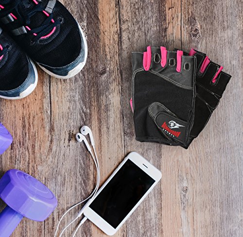 Guantes De Fitness Para Las Mujeres, Chicas Y Damas, Gimnasia De Entrenamiento De Levantamiento De Peso Y Entrenamiento Crossfit, Cuero De Primera Calidad Y Tejido Transpirable Por Armageddon Sports Guantes De Fitness Para Las Mujeres, Chicas Y Damas, Gimnasia De Entrenamiento De Levantamiento De Peso Y Entrenamiento Crossfit, Cuero De Primera Calidad Y Tejido Transpirable Por Armageddon Sports
