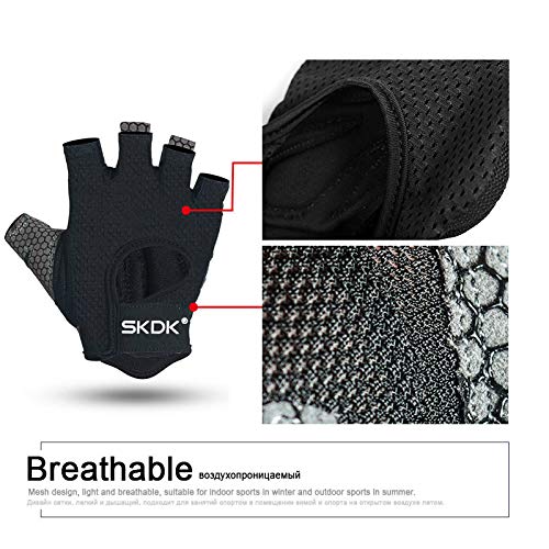 Guantes de Fitness Transpirables Guantes de Silicona con Espalda Hueca Guantes de Fitness Levantamiento de Pesas Ejercicio con Mancuernas Accesorios de Fitness-Gris, XL Guantes de Fitness Transpirables Guantes de Silicona con Espalda Hueca Guantes de Fitness Levantamiento de Pesas Ejercicio con Mancuernas Accesorios de Fitness-Gris, XL
