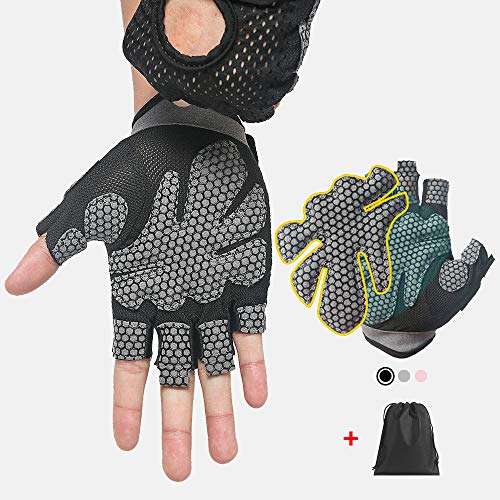Guantes de Fitness Transpirables Guantes de Silicona con Espalda Hueca Guantes de Fitness Levantamiento de Pesas Ejercicio con Mancuernas Accesorios de Fitness-Gris, XL Guantes de Fitness Transpirables Guantes de Silicona con Espalda Hueca Guantes de Fitness Levantamiento de Pesas Ejercicio con Mancuernas Accesorios de Fitness-Gris, XL