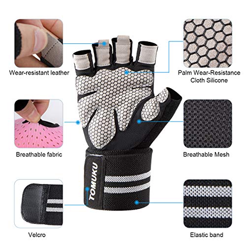 Guantes de gimnasio, guantes entrenamiento con soporte completo para la muñeca, protección de la palma, Guantes deportivos transpirables, ideales para levantamiento de pesas, flexiones (Rosa, S) Guantes de gimnasio, guantes entrenamiento con soporte completo para la muñeca, protección de la palma, Guantes deportivos transpirables, ideales para levantamiento de pesas, flexiones (Rosa, S)
