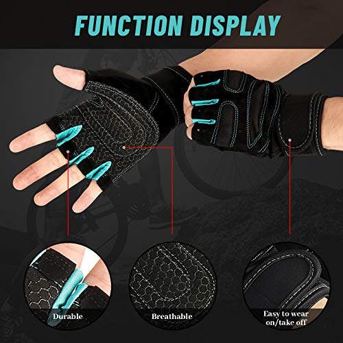 Guantes de Gimnasio para Entrenamiento, Guante de Entrenamiento para Mujeres y Hombres, Guante de Levantamiento de Pesas con Soporte para muñeca, Guantes Ropa de Gimnasio Ejercicio Fitness Culturismo