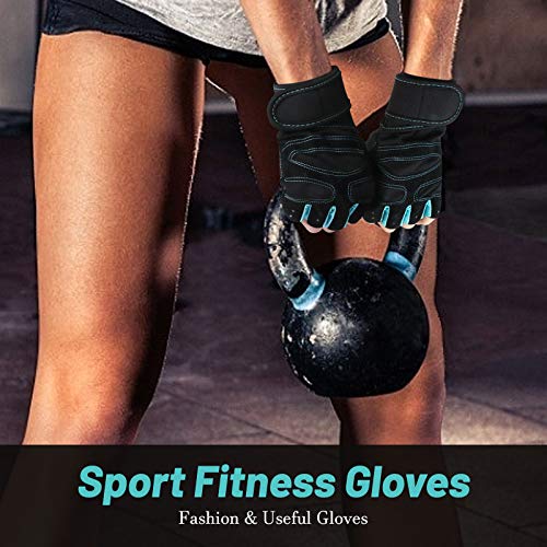 Guantes de Gimnasio para Entrenamiento, Guante de Entrenamiento para Mujeres y Hombres, Guante de Levantamiento de Pesas con Soporte para muñeca, Guantes Ropa de Gimnasio Ejercicio Fitness Culturismo