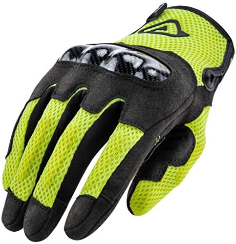 Guantes de moto de verano Acerbis Ramsey My Vented negro/amarillo CE XL