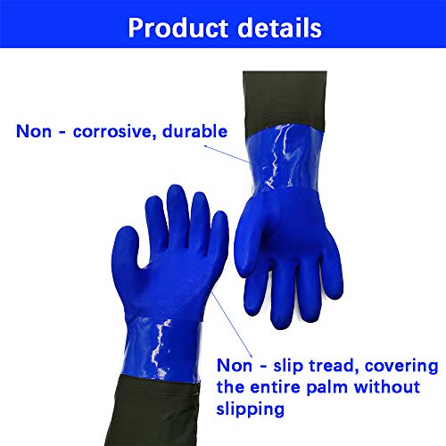 Guantes De Trabajo De Seguridad De Limpieza De Estanques Industriales Pesados Para Trabajadores De La Construcción De Goma De Manga Larga De Pvc Con Banda Elástica Resistente Al Desgaste Impermeable Guantes De Trabajo De Seguridad De Limpieza De Estanques Industriales Pesados Para Trabajadores De La Construcción De Goma De Manga Larga De Pvc Con Banda Elástica Resistente Al Desgaste Impermeable