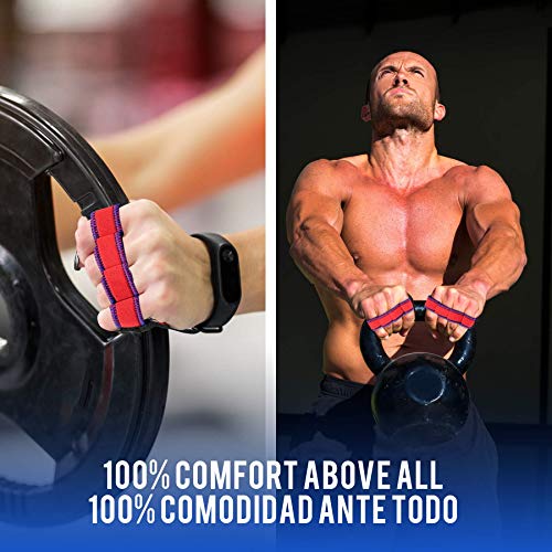 Guantes Gimnasio Hombre Mujer Guantillas Gym Fitness Antideslizante Levantamiento Agarre Pesas Manoplas Entrenamiento en Casa - Callera Lavable Higienica Anti Olor Grip Pads Crossfit Transpirable