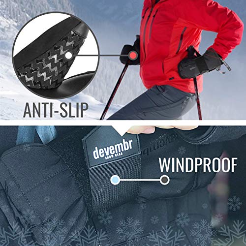 Guantes para Esquí para Hombres y Mujeres, Guantes para Snowboard Impermeables con Muñequeras Extraíbles y Aislamiento Thinsulate de 3M, Guantes para Nieve con Material Resistente de PU(Camuflaje,XS) Guantes para Esquí para Hombres y Mujeres, Guantes para Snowboard Impermeables con Muñequeras Extraíbles y Aislamiento Thinsulate de 3M, Guantes para Nieve con Material Resistente de PU(Camuflaje,XS)