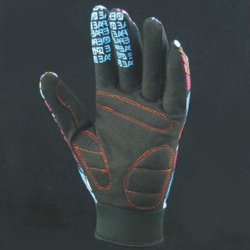 Guantes para hombres con diseño de calaveras HappyJacky® para bicicleta y motocicleta, color Color-M, tamaño Medium