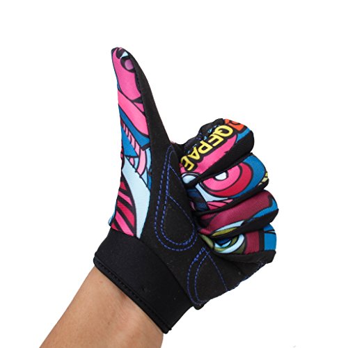 Guantes para hombres con diseño de calaveras HappyJacky® para bicicleta y motocicleta, color Color-M, tamaño Medium Guantes para hombres con diseño de calaveras HappyJacky® para bicicleta y motocicleta, color Color-M, tamaño Medium
