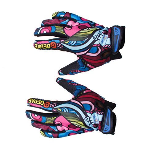 Guantes para hombres con diseño de calaveras HappyJacky® para bicicleta y motocicleta, color Color-M, tamaño Medium Guantes para hombres con diseño de calaveras HappyJacky® para bicicleta y motocicleta, color Color-M, tamaño Medium