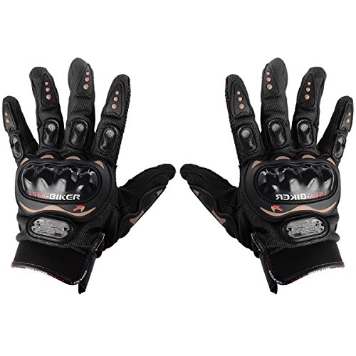 Guantes Talla XL para Moto con PROTECCIÓN Baratos Motocross Motocicleta Quad Enduro (Azul)